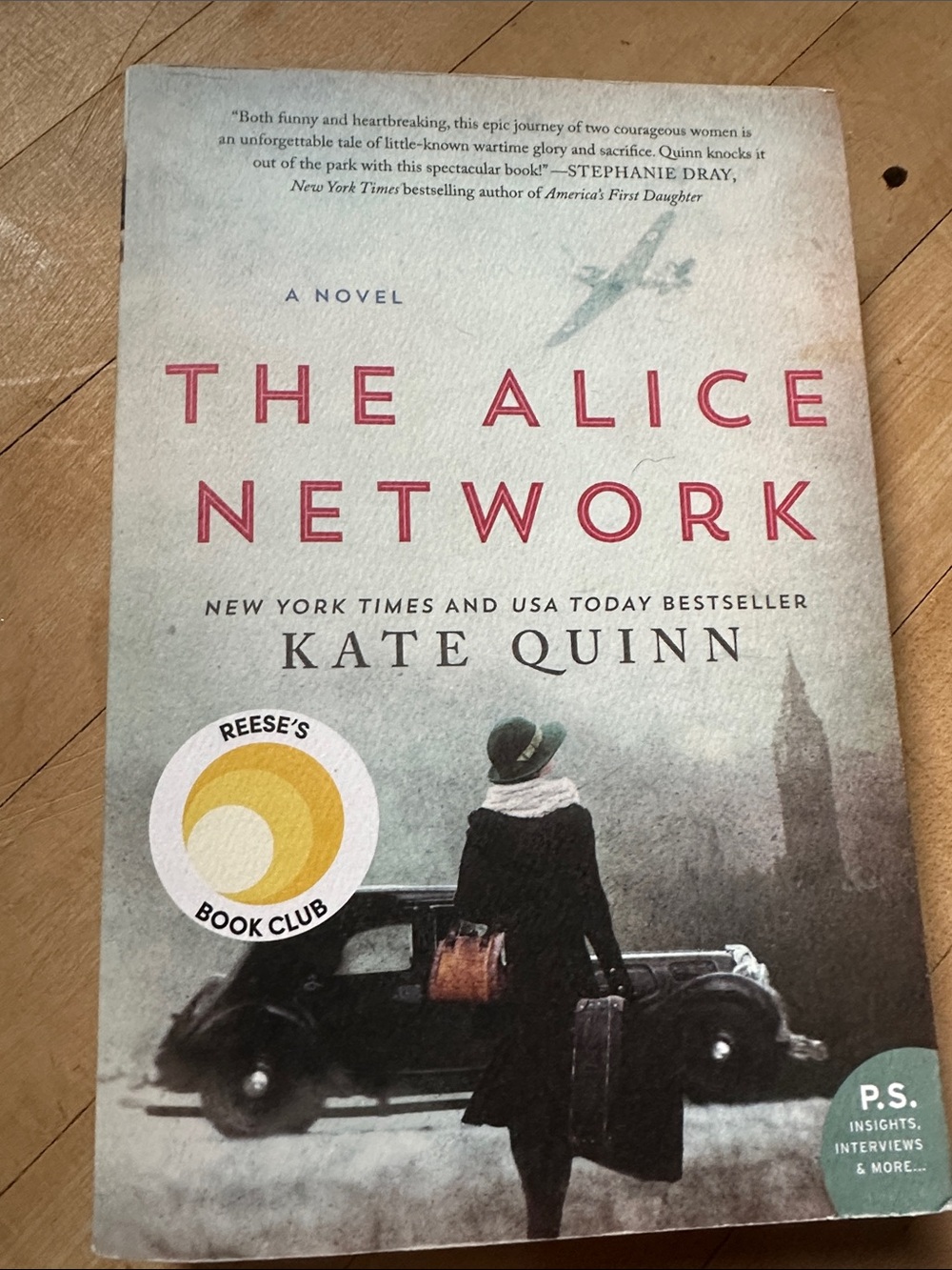 kate quinn The Alice Network - Red Title on Cream/Gray Cover